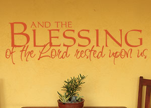 The Blessing of the Lord Vinyl Wall Statement